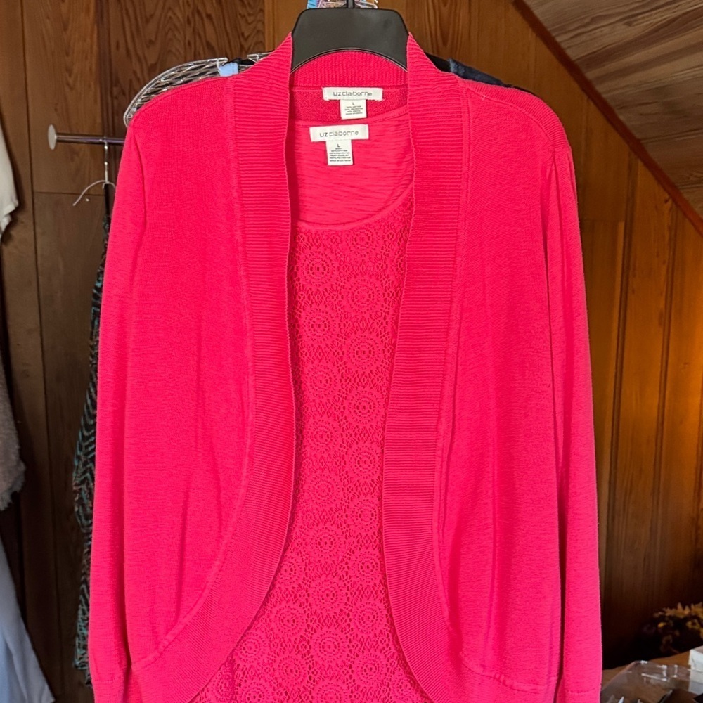 Women’s Sweater + Matching Shirt Set | 2-Piece Layered Outfit Cozy Chic - Picture 6 of 10